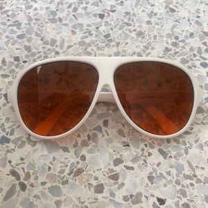 Blublocker Sunglasses White Frame
